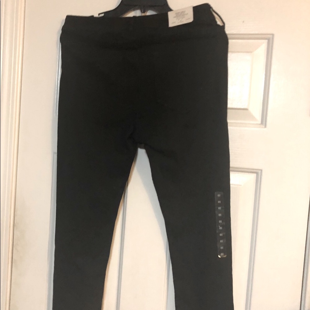 Black skinny fit pants